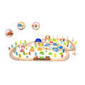 Classic world houten treinset, 110dlg.