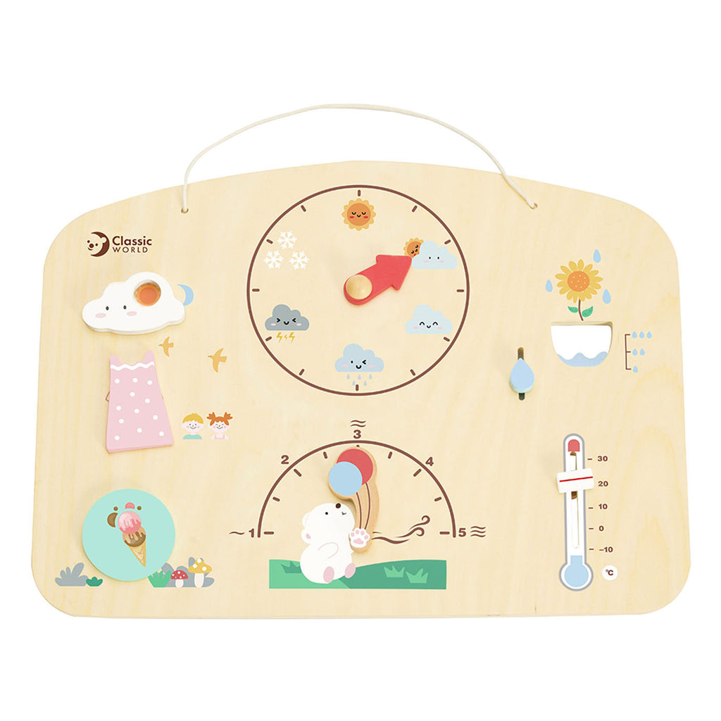 Classic world houten weermeter