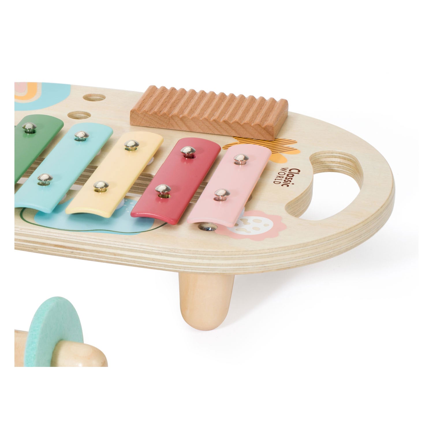 Klassisches Musikinstrumentenset aus Holz, Iris