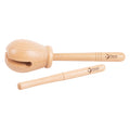 Classic world houten blok percussie, 2dlg.