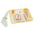 Classic world houten vintage ontbijtset met dienblad, 13dlg.