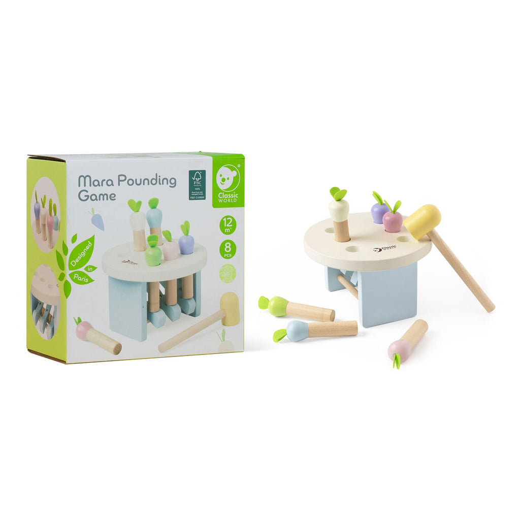 Classic world houten hamerbank mara, 8dlg.