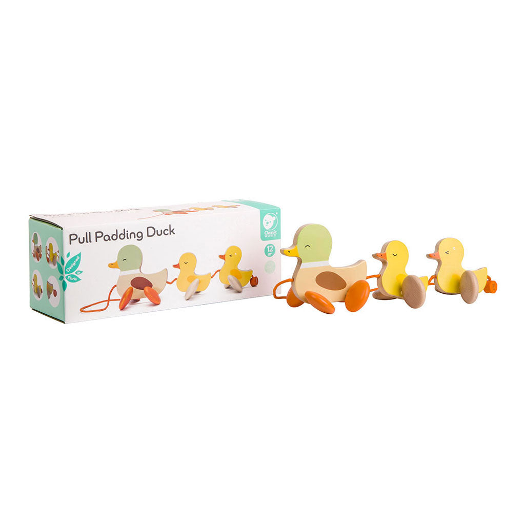 Klassische Holz-Zieh-Enten von Classic World
