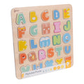 Klassisches Welt-Alphabetpuzzle aus Holz, 27 Teile.