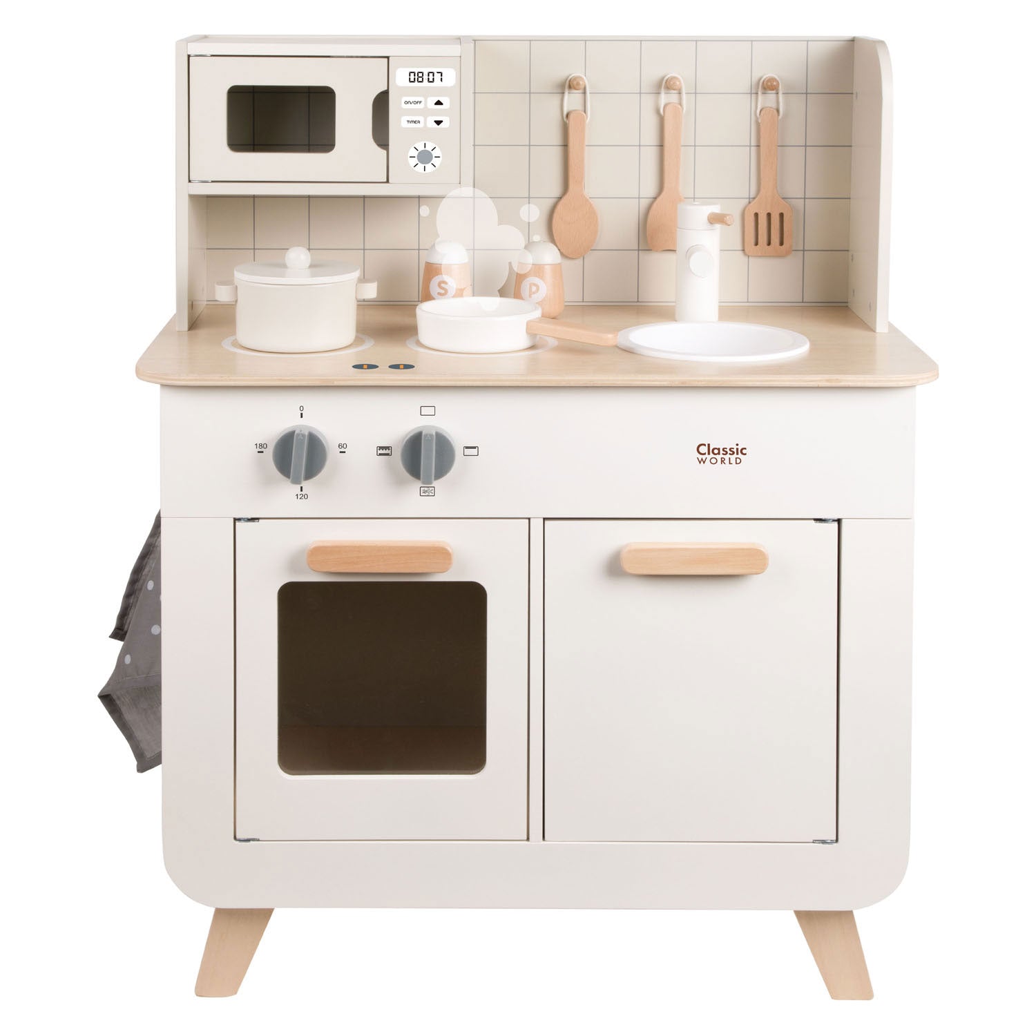 Classic world houten chef's speelkeuken, 11dlg.