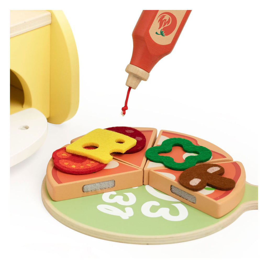 Classic world houten pizzaoven speelset, 7dlg.