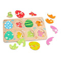 Classic world houten puzzel dinosaurus educatief speelgoed 25 stukjes.