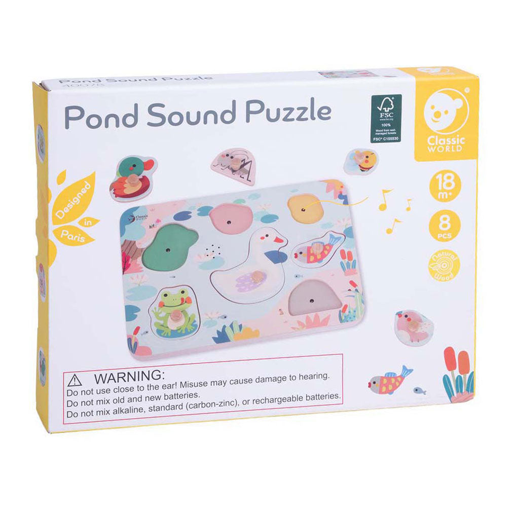 Klassischer World Holzpuzzlepool mit Sound