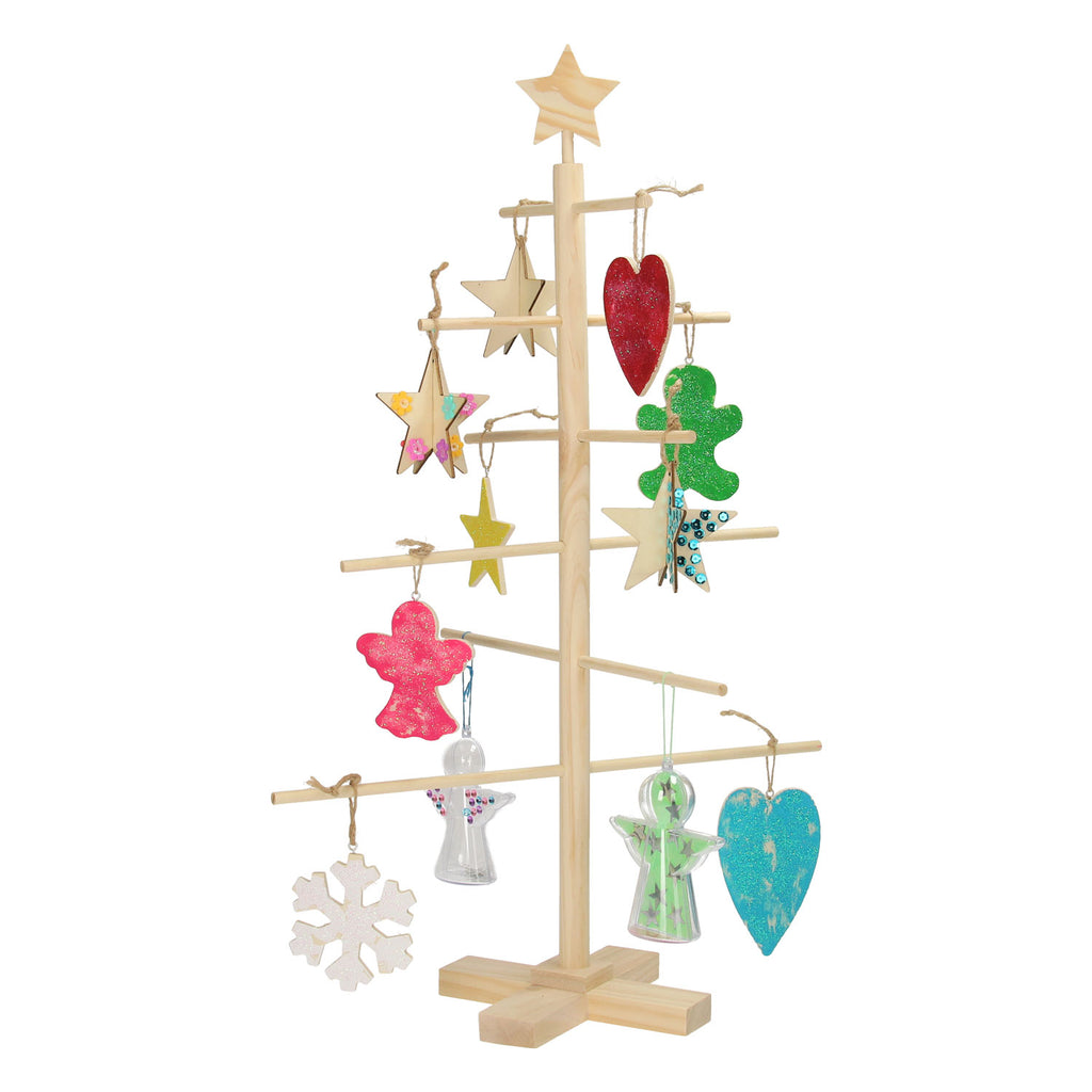 Creativ company creotime kerstboom junior 60 x 40,5 cm hout beige