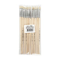 Nature line kwasten, afm 4, l: 18,5 cm, b: 7 mm, korte steel, 12 stuk 1 doos