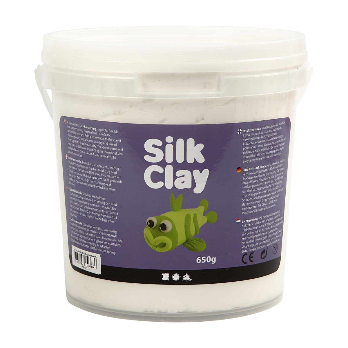 Silk clay - wit, 650gr.