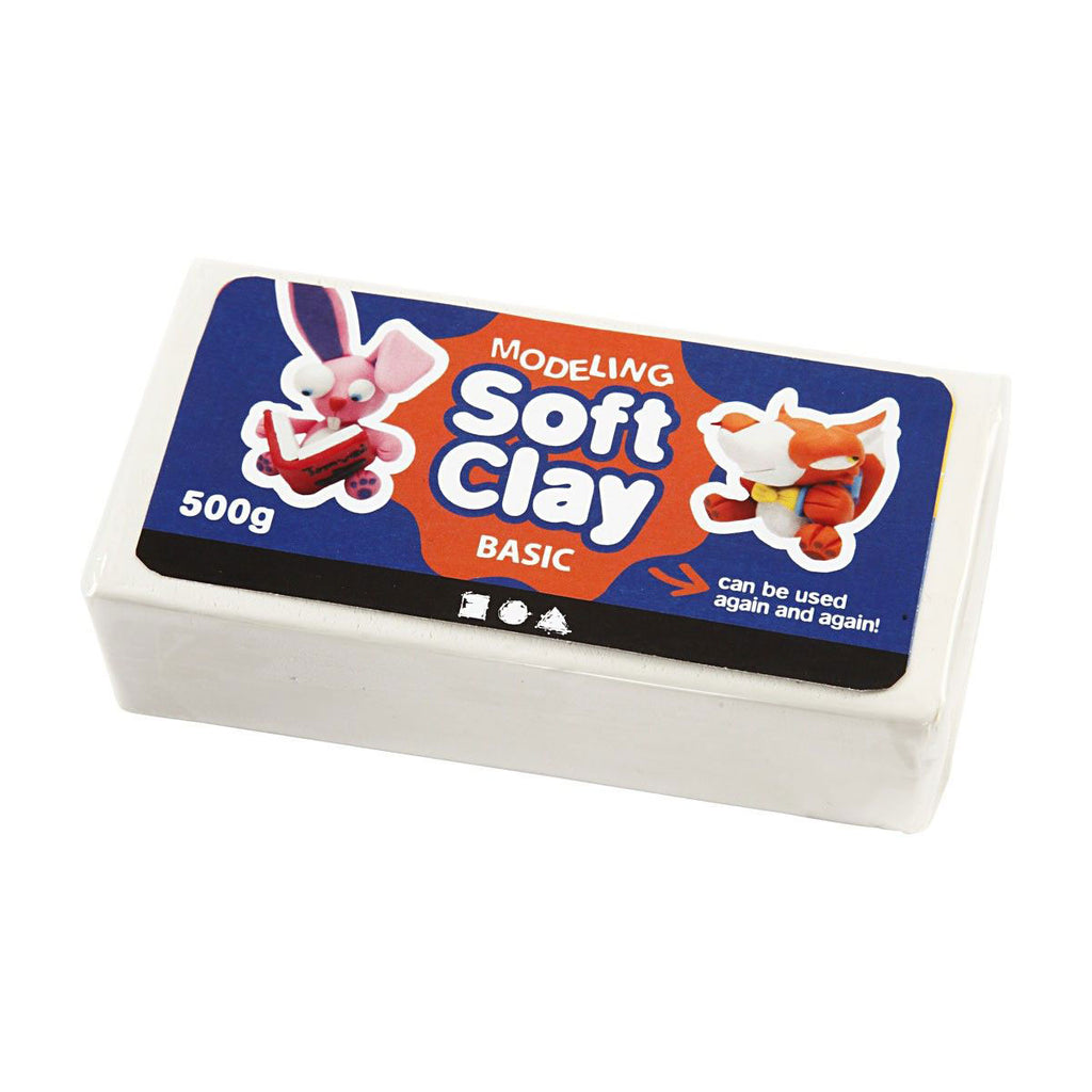 Creativ Company Weicher Ton - weiß, 500 g.