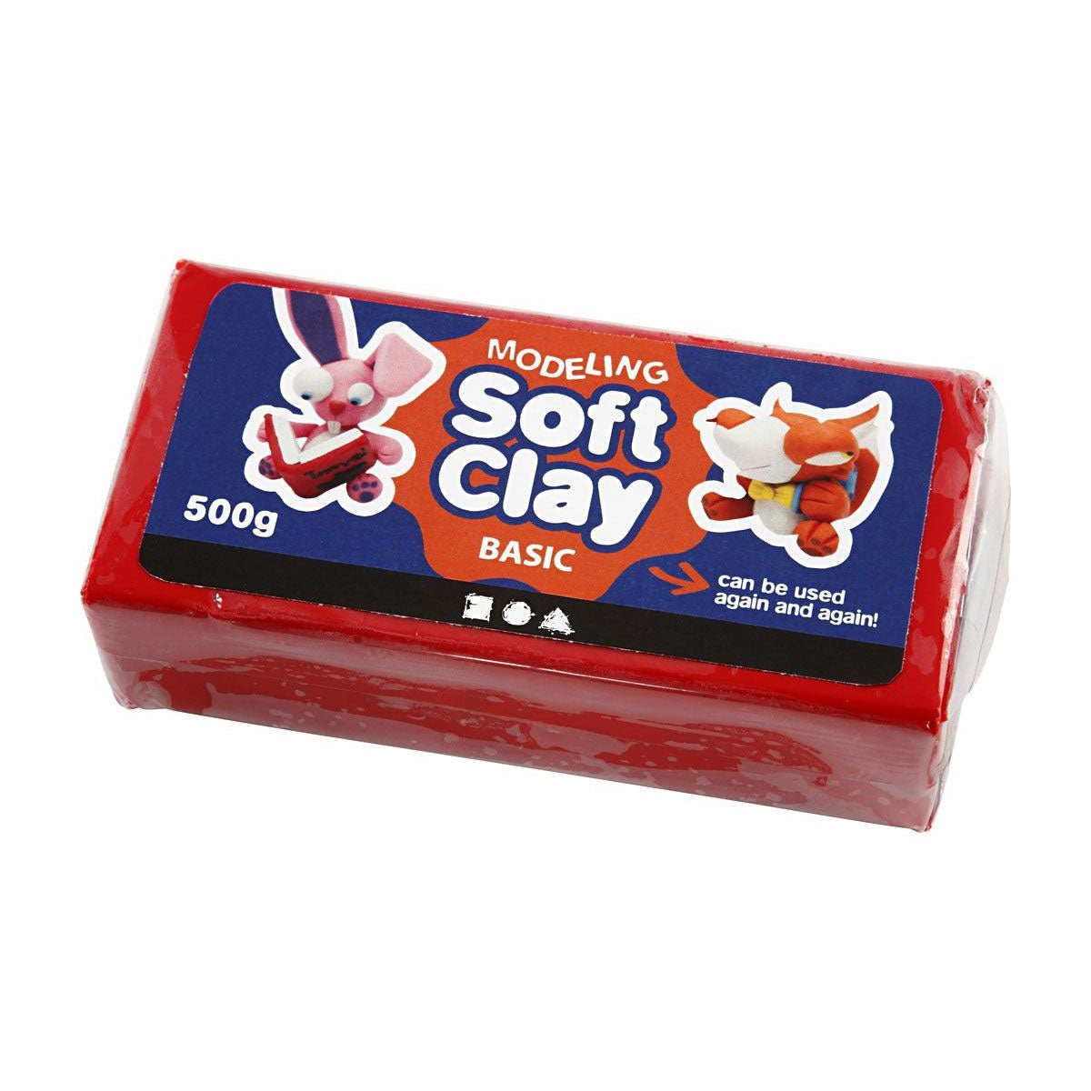 Creativ Company Weiche Tonerde - rot, 500 g.