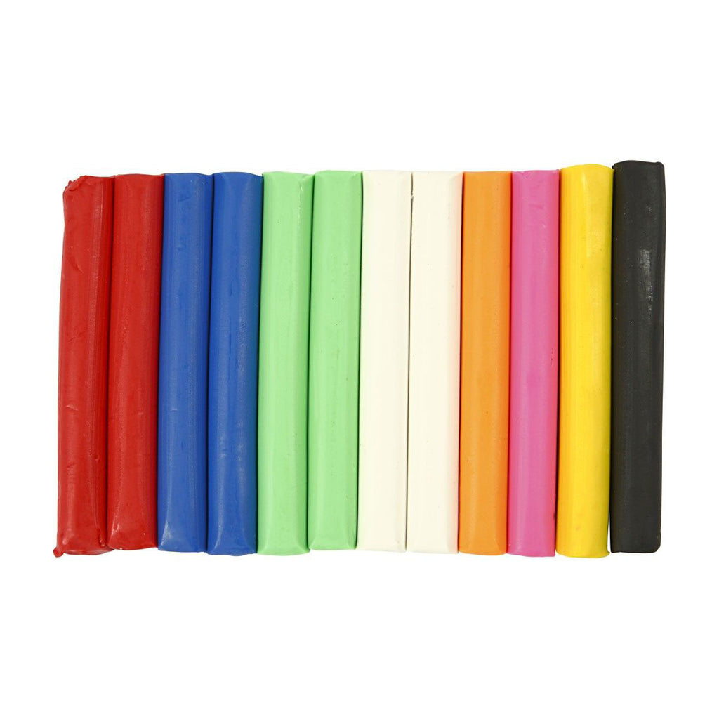 Creativ Company Set aus weicher Knete in verschiedenen Farben, 200 g.