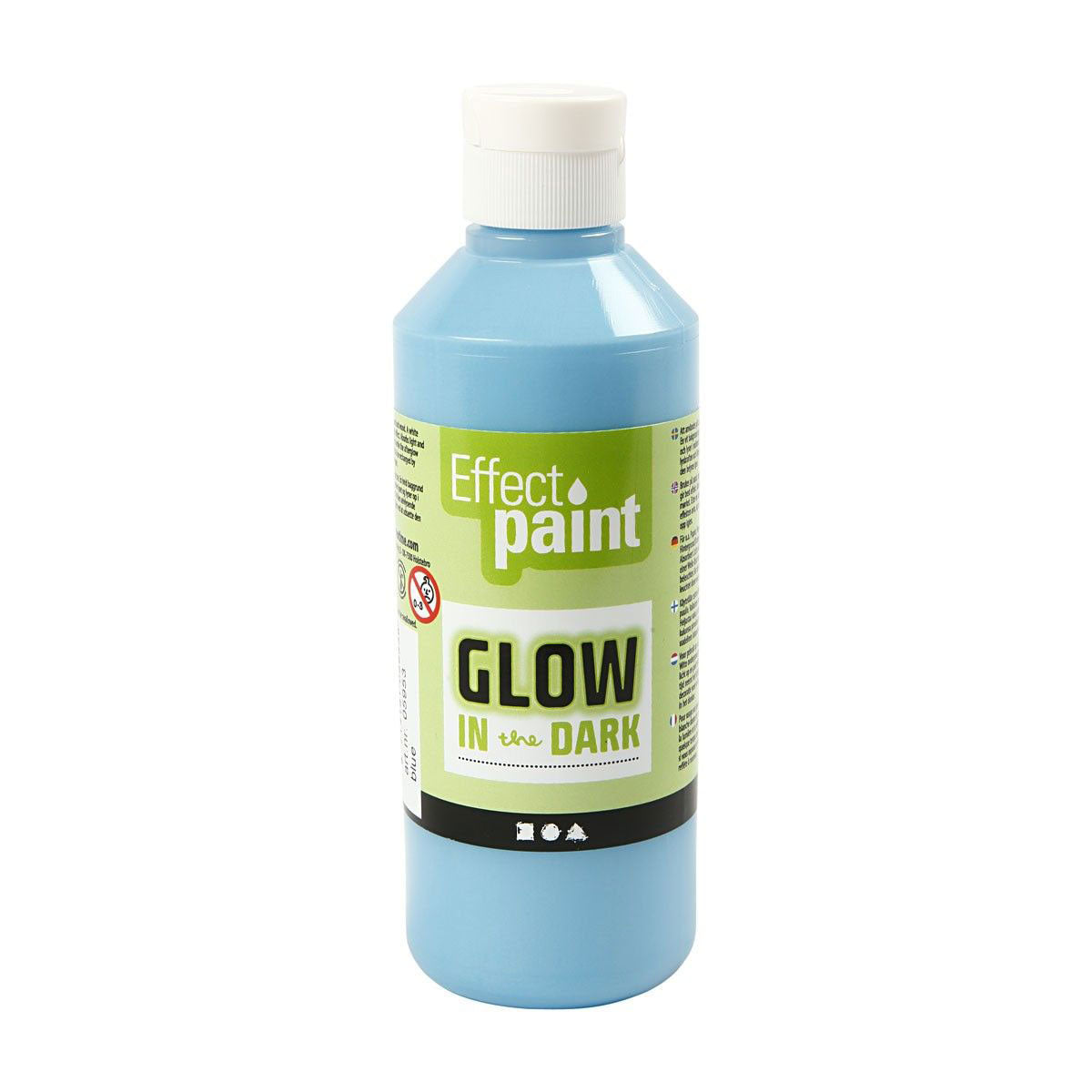 Creativ Company Leuchtfarbe – Hellblau, 250 ml