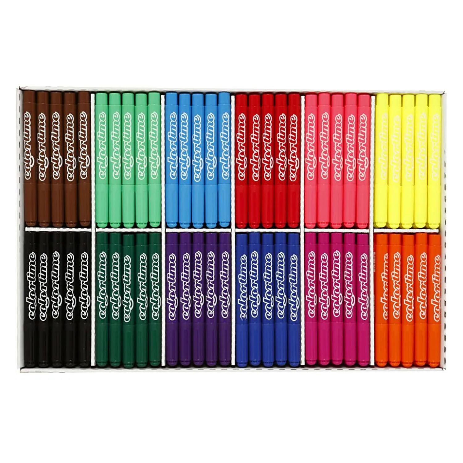 Creativ Company Großpackung mit 12x24 farbigen Jumbo-Markern