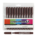 Creativ company donkerbruine jumbo stiften, 12st.