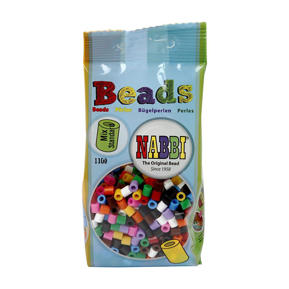 Creativ company https: www.cchobby.nl strijkkralen-afm-5x5-mm-gatgrootte-2-5-mm-medium-standaardkleuren-1100-stuk-1-doos