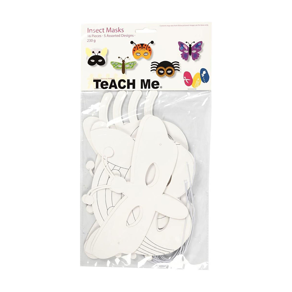 Creativ company insectenmaskers karton, 16st.