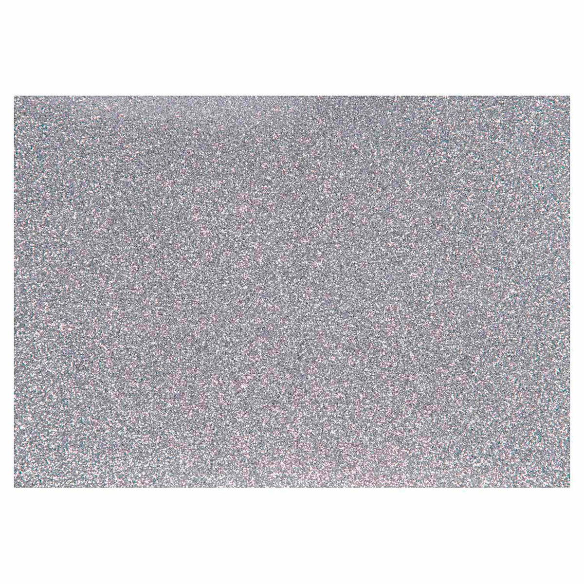 Creativ company opstrijkfolie glitter zilver, a5