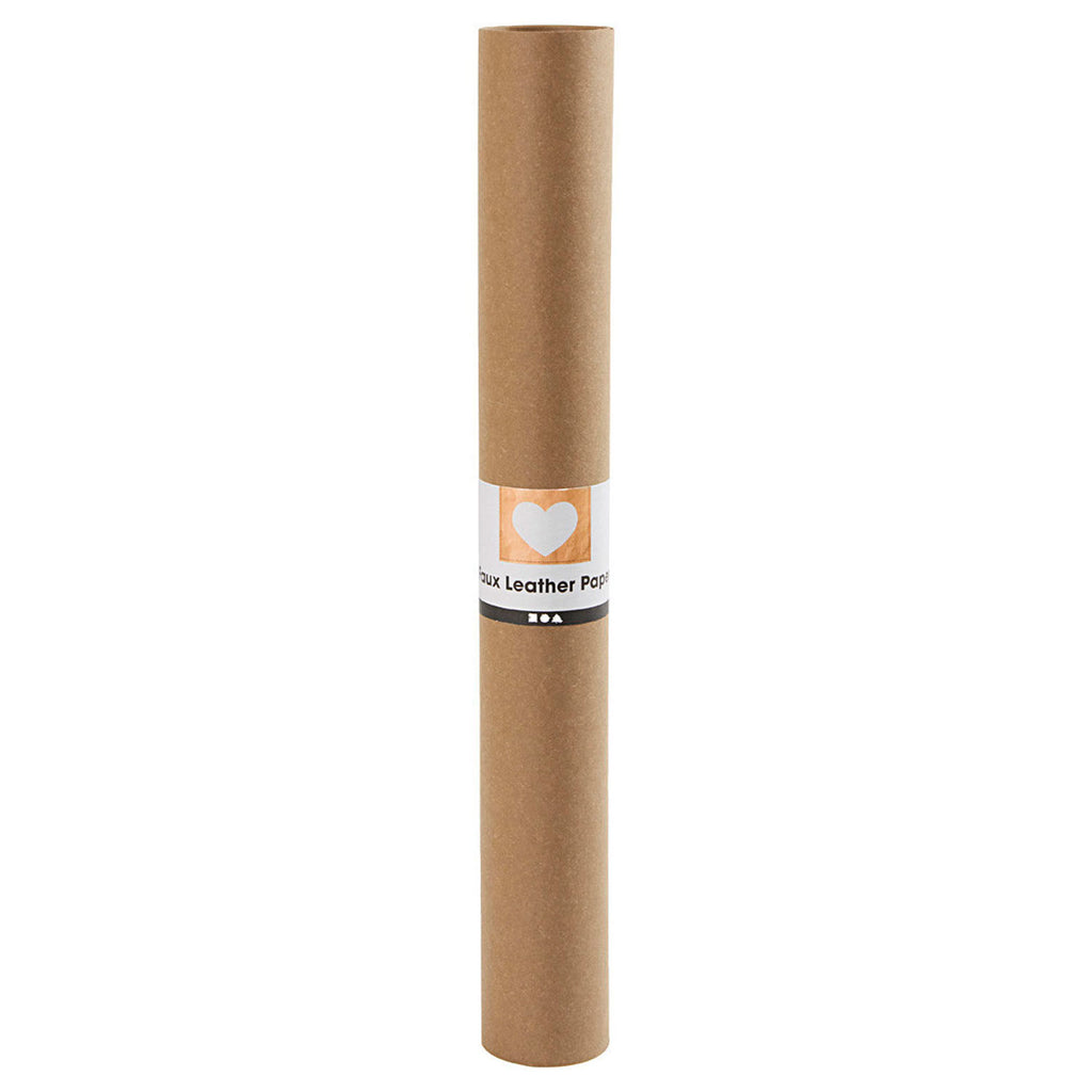 Creativ Company Kunstlederpapier dunkelbraun, 1 Meter.