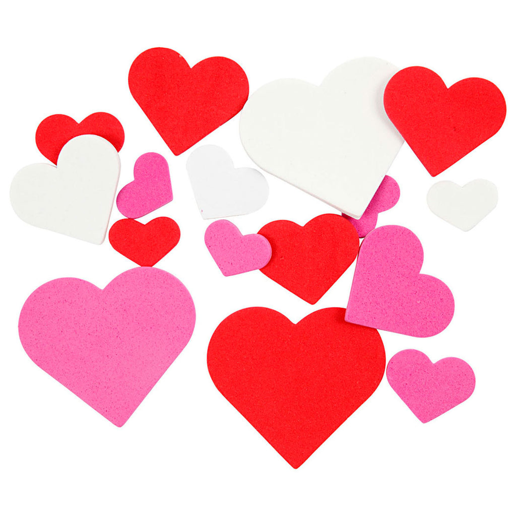 Creativ company foamvormen hartjes, zelfklevend, 200st.