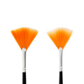 Creativ Company Gold Line Fächerpinsel, Größe 4+8, Länge: 29–30 cm, Breite: 2–3 mm, Fächerform, 2 Stück pro Packung