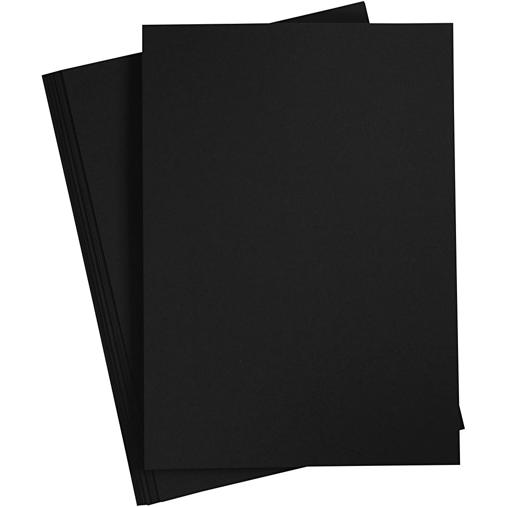 Creativ company papier, a4, vel 210x297 mm, 80 gr, zwart, 20 stuk 1 doos