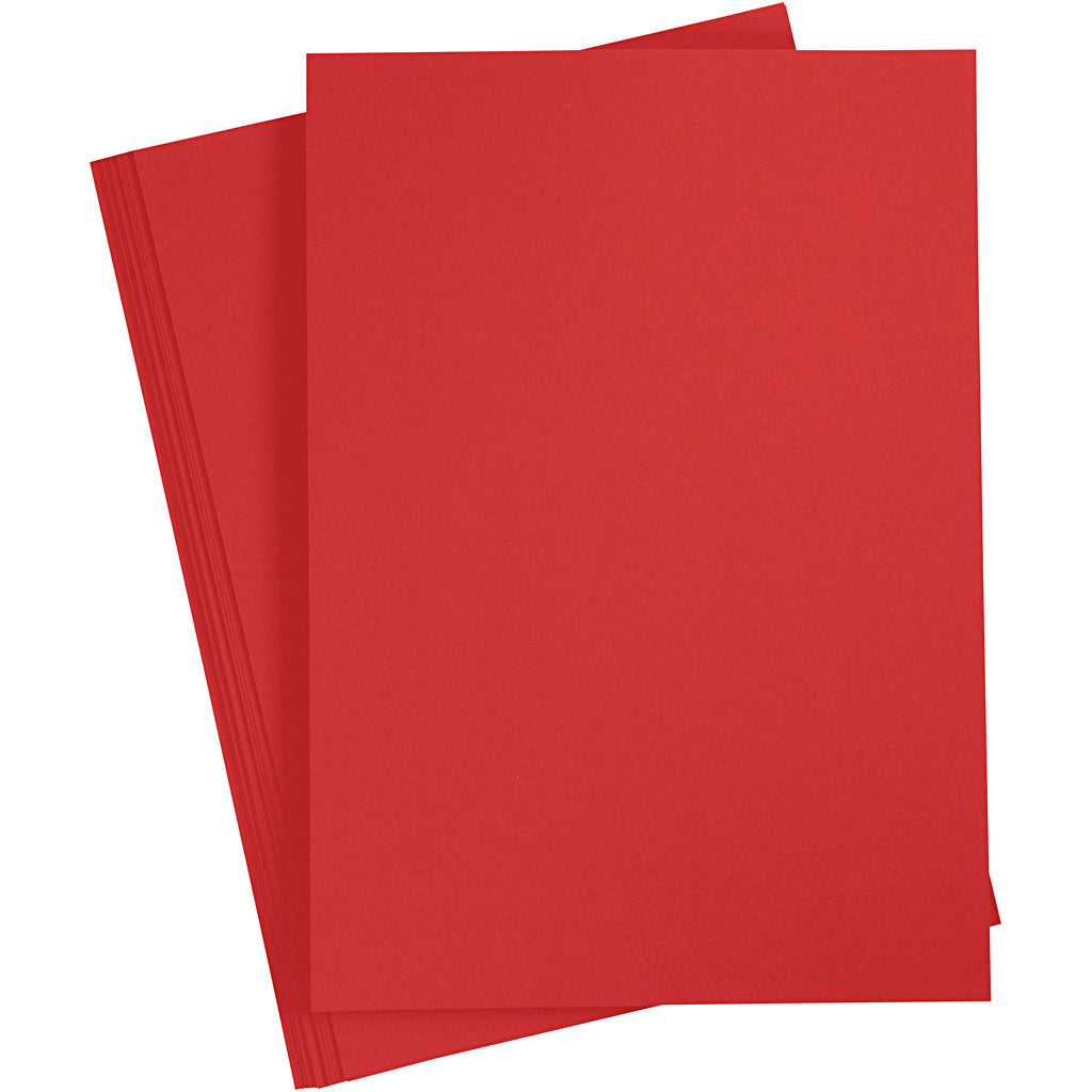 Creativ company papier, a4, vel 210x297 mm, 80 gr, rood, 20 stuk 1 doos