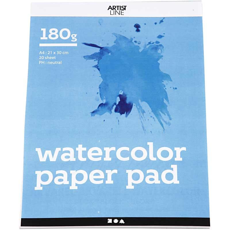 Creativ company https: www.cchobby.nl aquarelblok-a4-vel-210x297-mm-180-gr-wit-20-vel-1-stuk