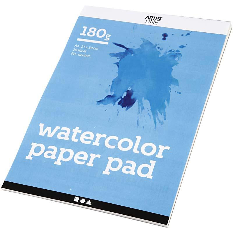 Creativ company https: www.cchobby.nl aquarelblok-a4-vel-210x297-mm-180-gr-wit-20-vel-1-stuk