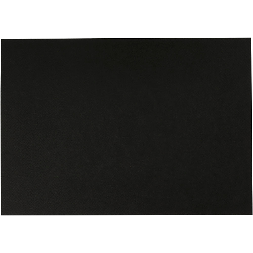 Creativ company aquarelpapier zwart a4 300gr, 10 vellen