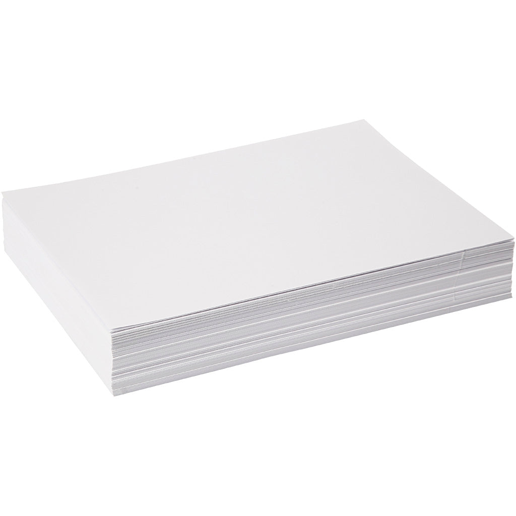 Zeichenpapier der Firma Creativ, A4, 210 x 297 mm, 190 g/m², weiß, 250 Blatt, 1 Karton