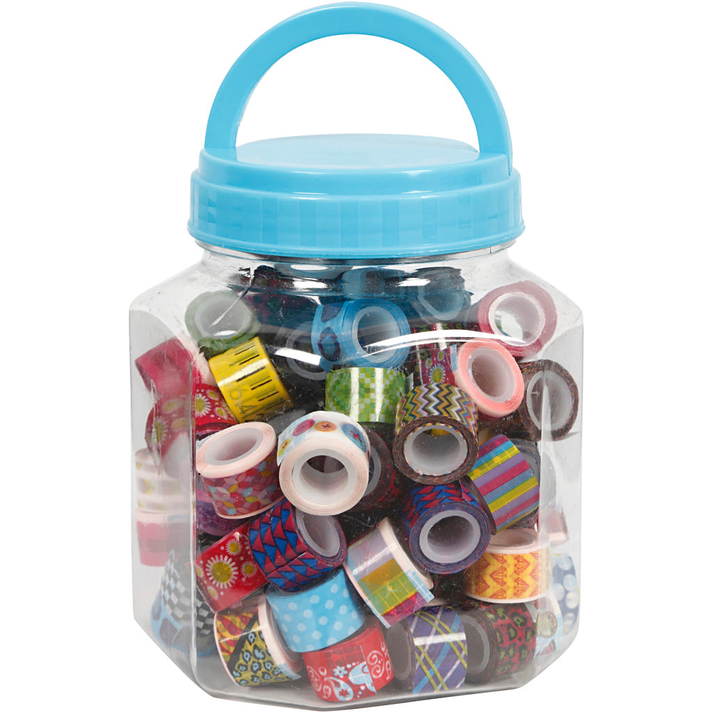 Klebeband der Firma Creativ, Breite: 12 mm, verschiedene Farben, 90 x 2 m, 1 Karton