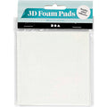 Creativ company 3d foam pads, afm 5x5 mm, dikte 2 mm, wit, 2x400 stuk, 2 vel 1 doos