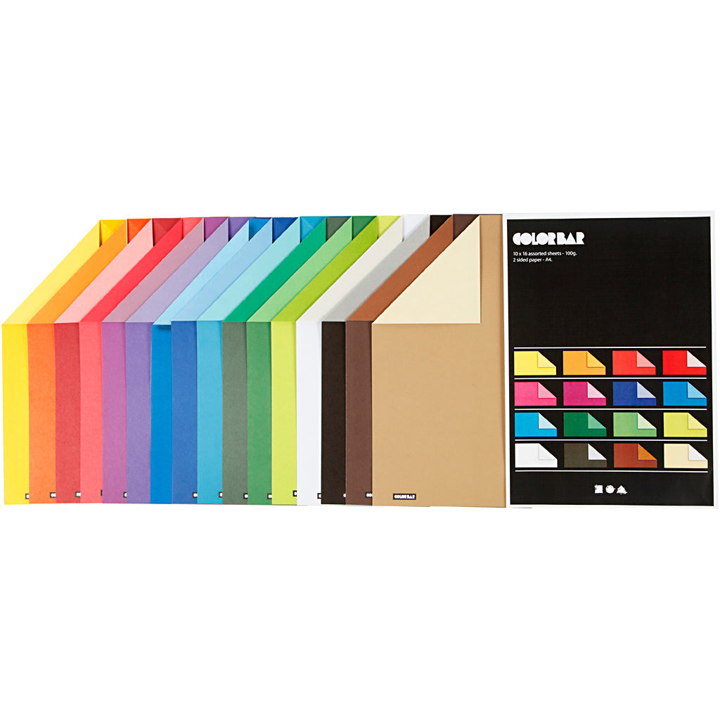 Creativ Company Farbbalkenpapier, 160 Blatt