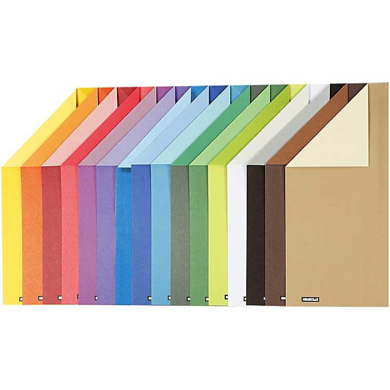 Creativ Company Farbstreifenpapier, A4, 100 g/m², 16 Blatt