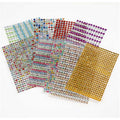 Creativ company http: www.cchobby.nl stick-on-strasstenen-d-4-6-mm-vel-16x9-5-cm-diverse-kleuren-10-vel-1-doos