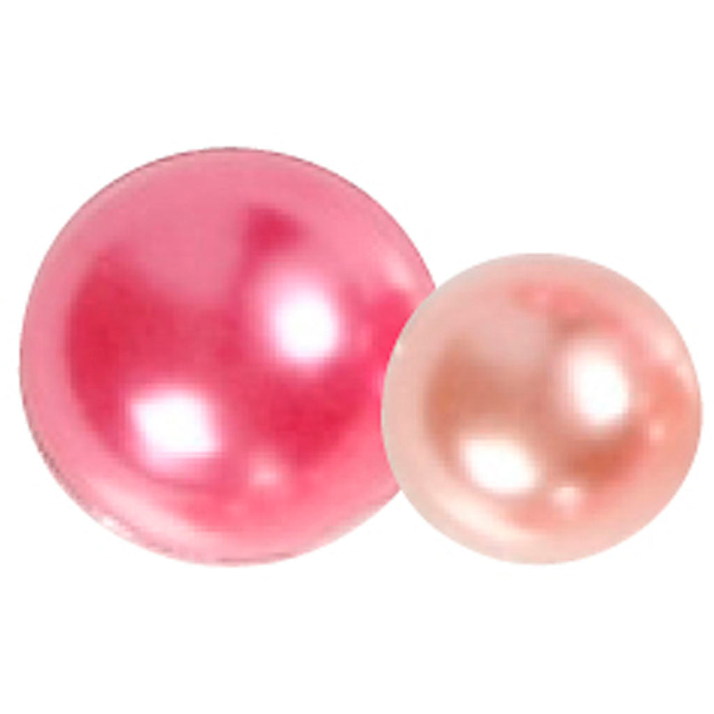 Creativ Company Halbklebeperlen rosa 2-8 mm, 140 Stück.