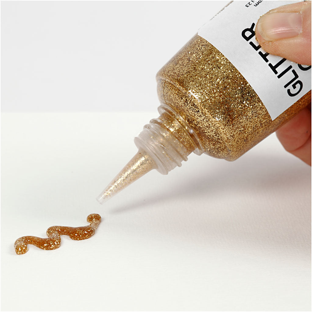 Creativ Company Glitzerkleber Gold, 118 ml