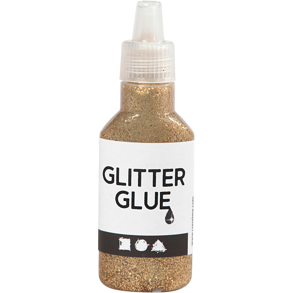 Creativ Company Glitzerkleber Gold, 25 ml