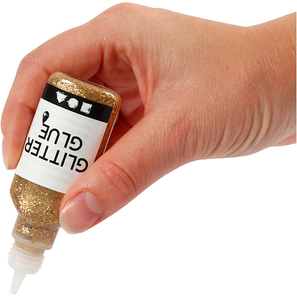 Creativ Company Glitzerkleber Gold, 25 ml