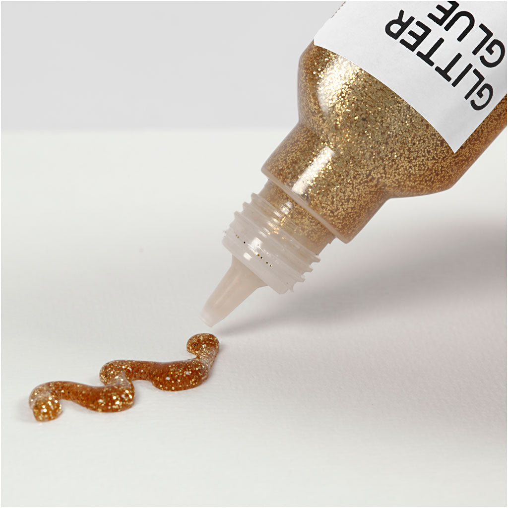 Creativ Company Glitzerkleber Gold, 25 ml