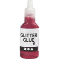 Creativ company glitterlijm donkerroze, 25ml