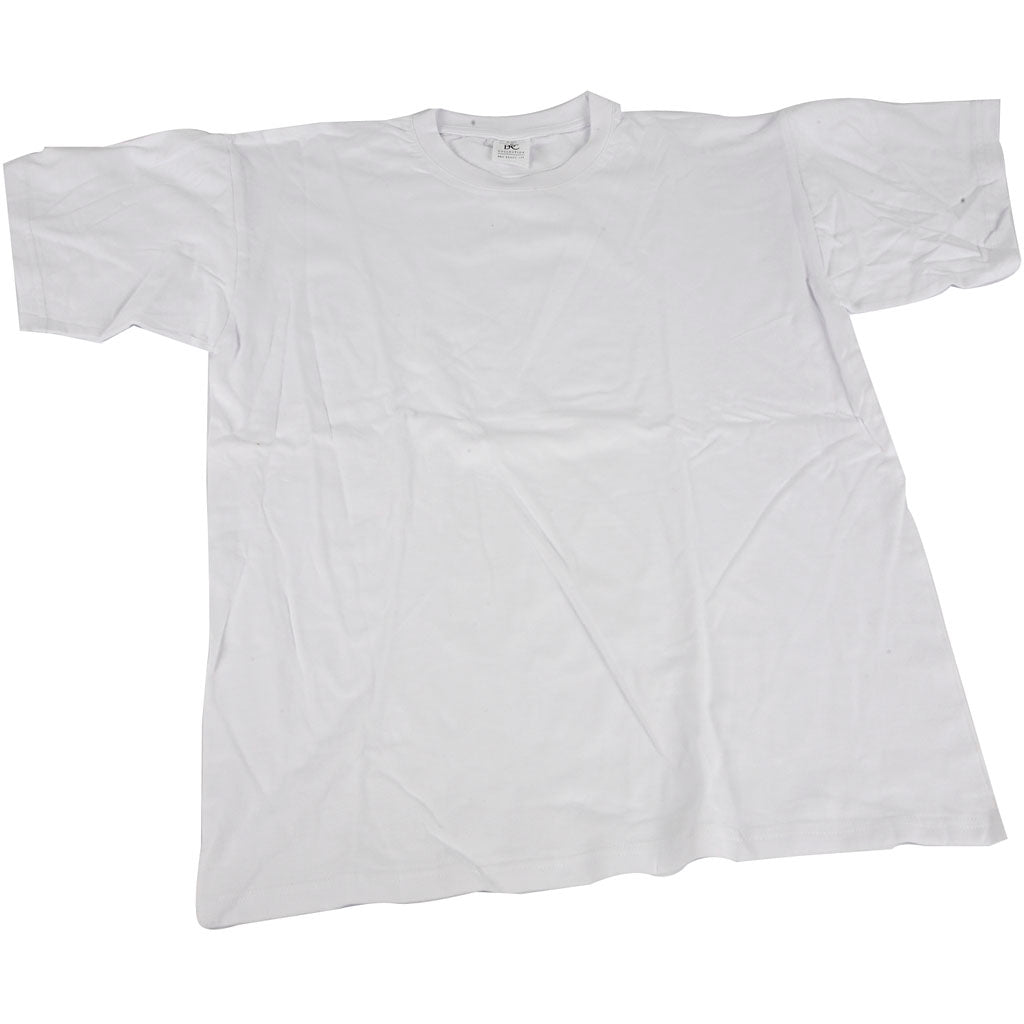 Creativ company t-shirt wit met ronde hals katoen , maat s