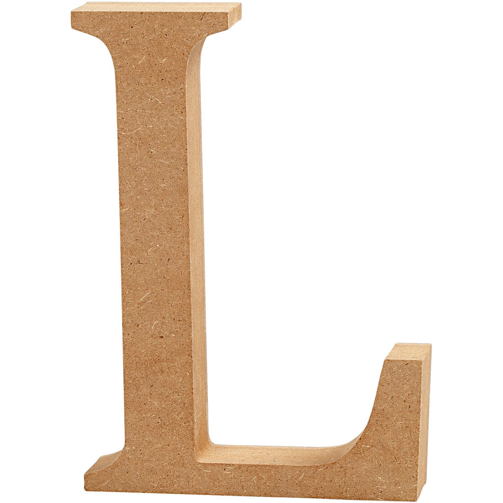 Kreatives Firmenbuchstabe l MDF 13cm, 1 Stück.
