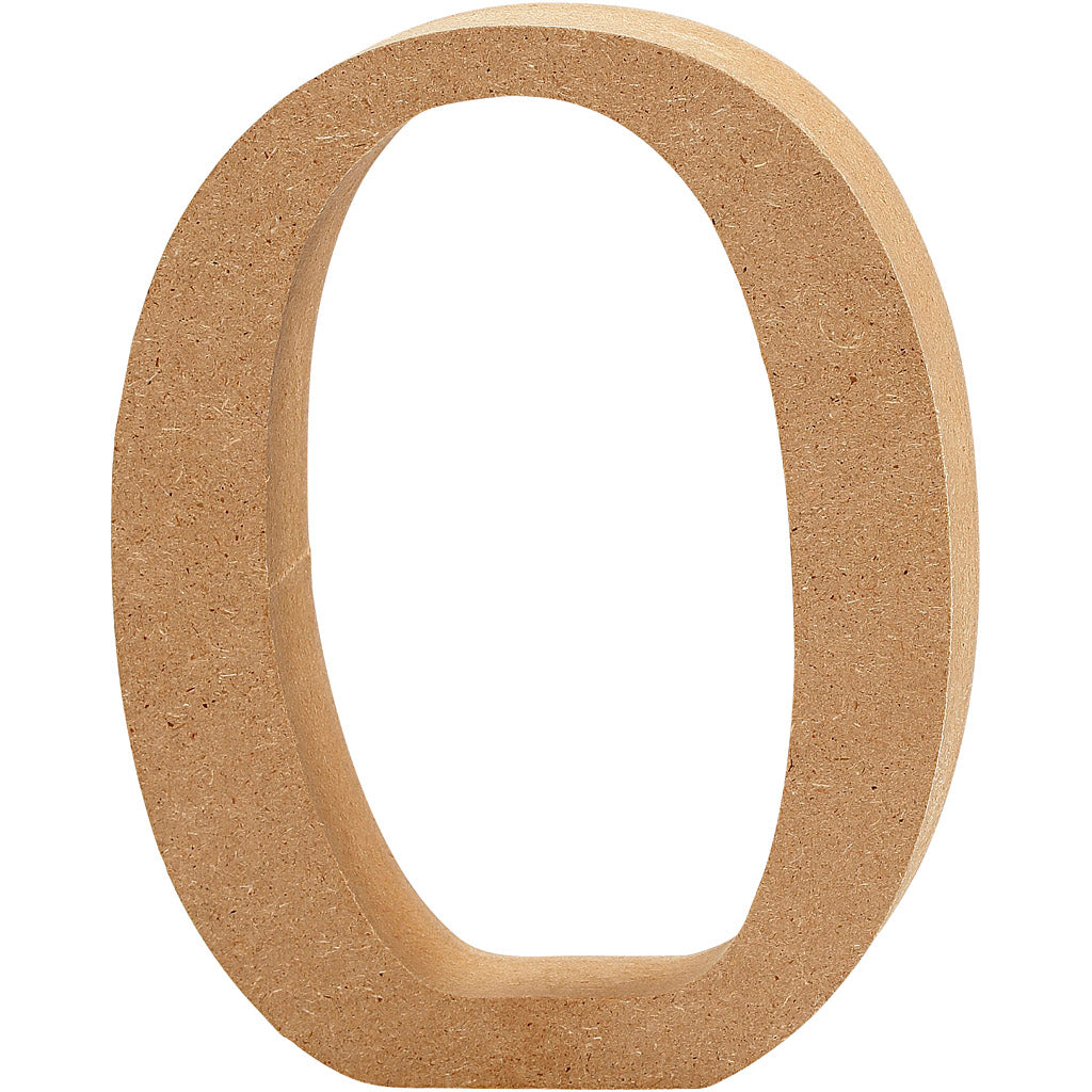 Creativ Company Cijfer 0 MDF 13cm, 1.