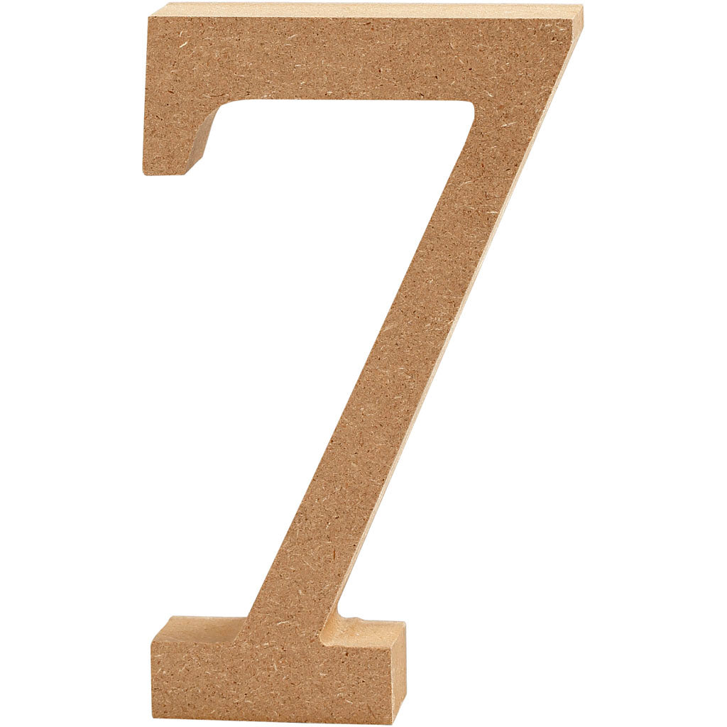 Creativ Company Cijfer 7 MDF 13cm, 1.