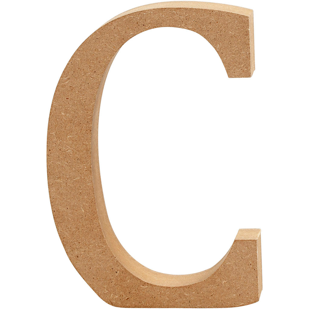 Kreative Firmenbuchstaben C, MDF, 8 cm, 1 Stück.