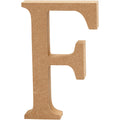 Kreatives Firmenbuchstabe f mdf 8cm, 1 Stück.